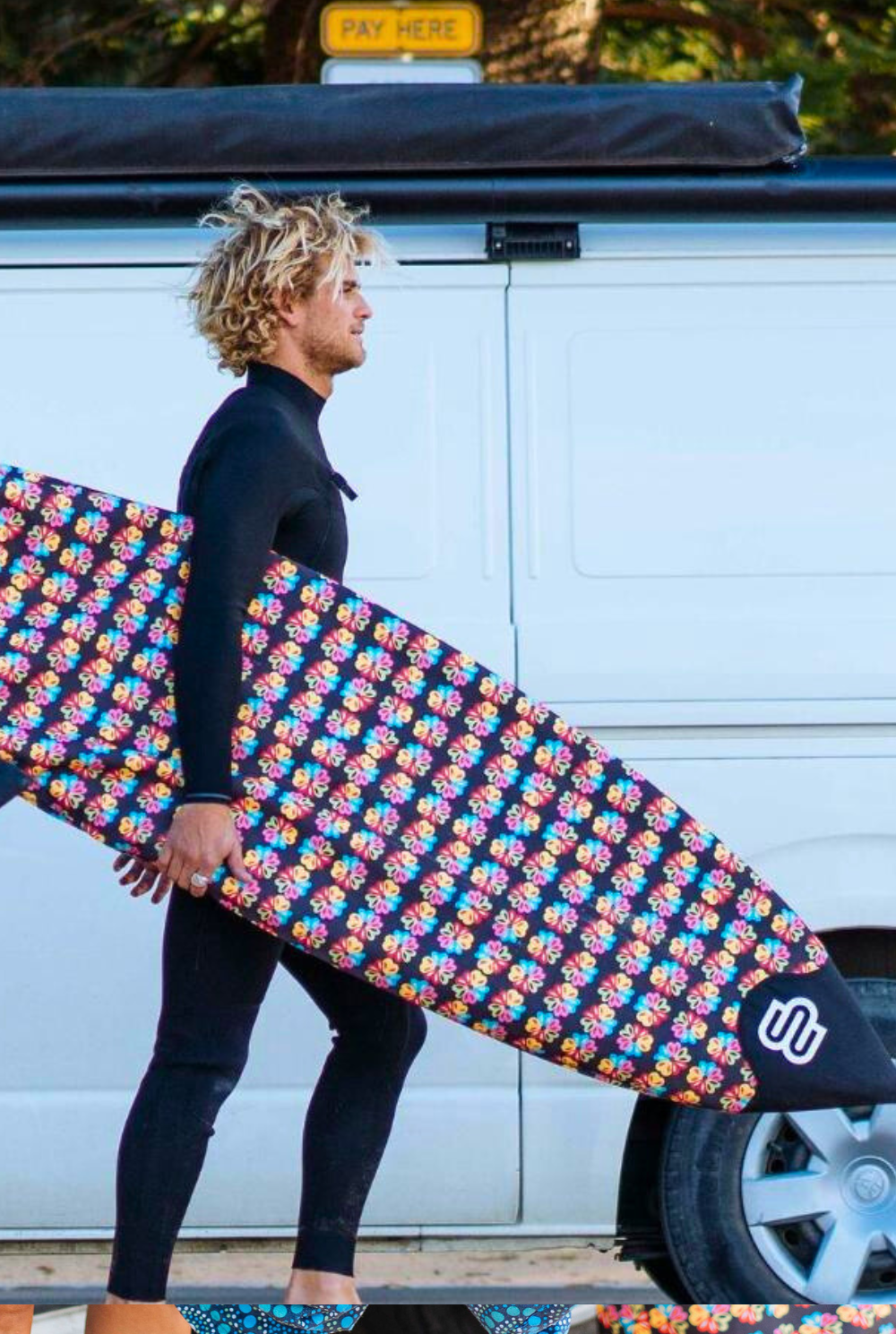 Alien Love Flower - Longboard Surfboard Cover