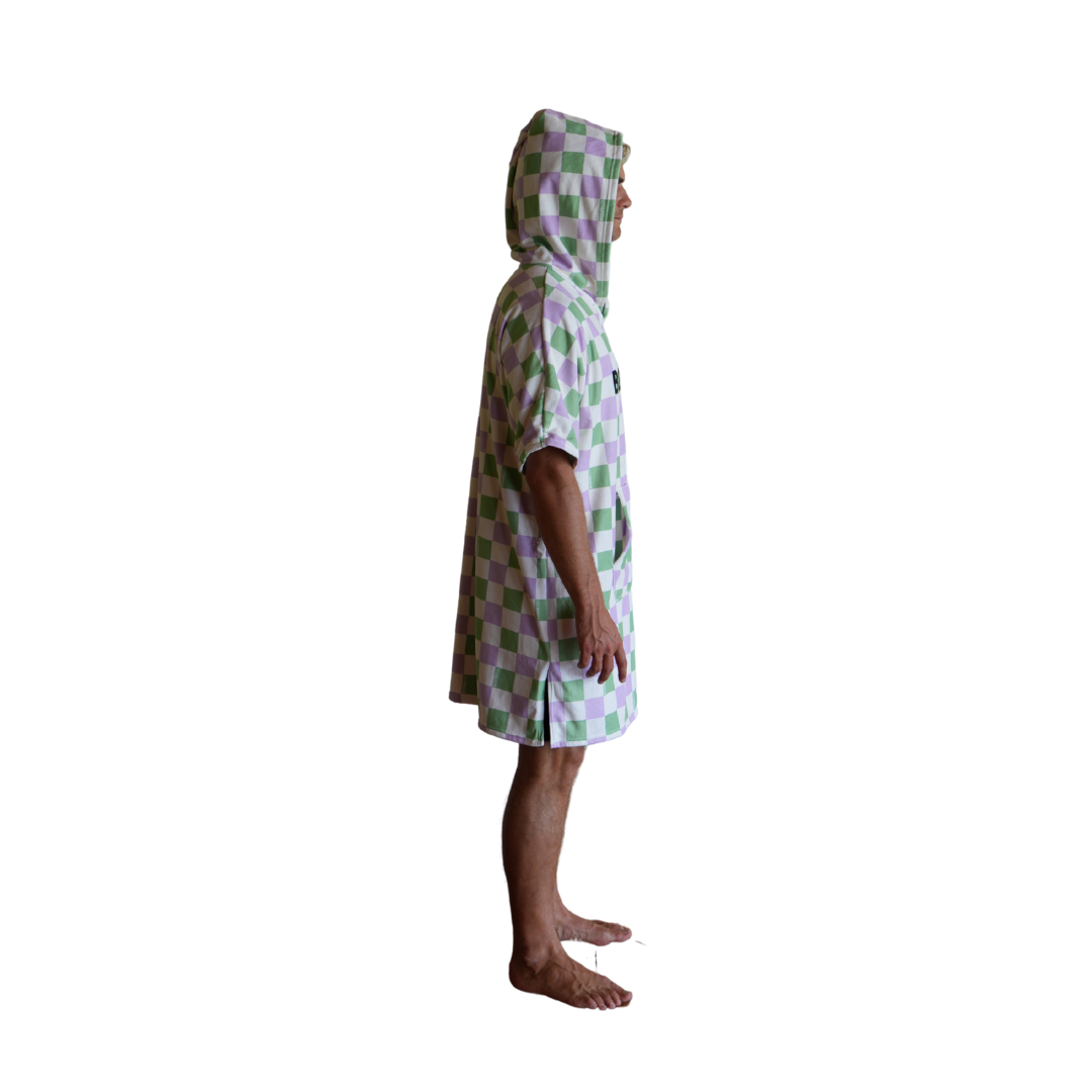 The Alana Check- Boardsox Hooded Towel + Surf Poncho