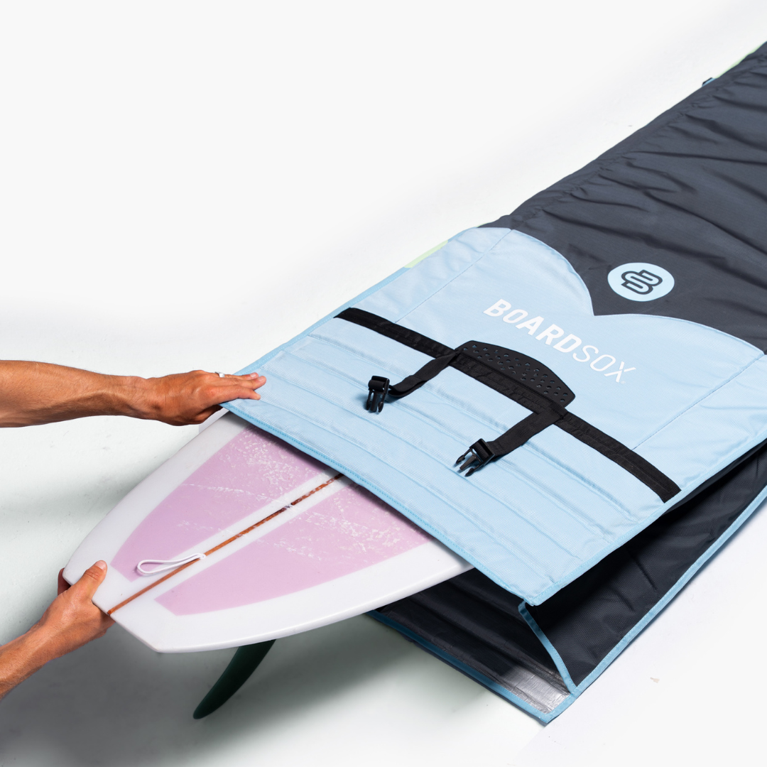 Long Surfboard Cover - Boardsox Zipperless Travel Surfboard Cover