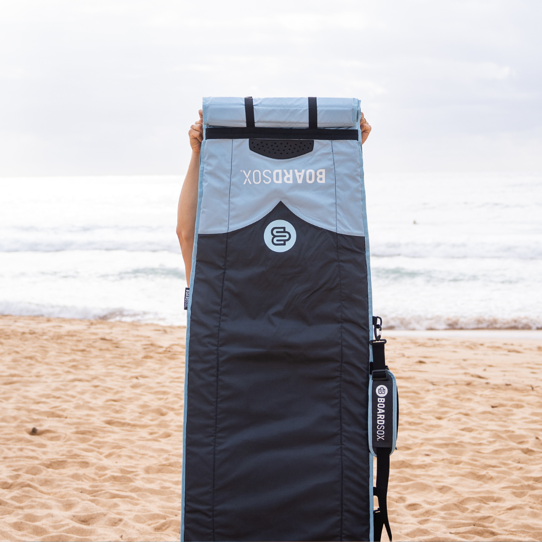 Long Surfboard Cover - Boardsox Zipperless Travel Surfboard Cover