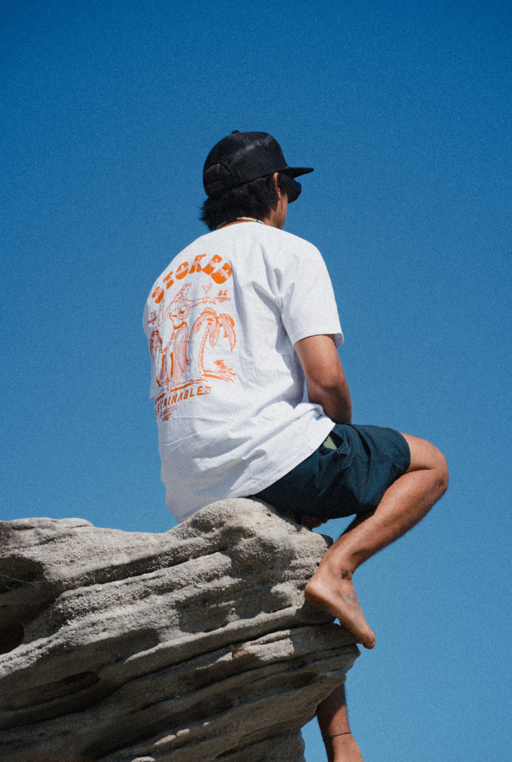 Stoked to Be Sustainable” T-Shirt | Retro Eco Surf Tee Australia