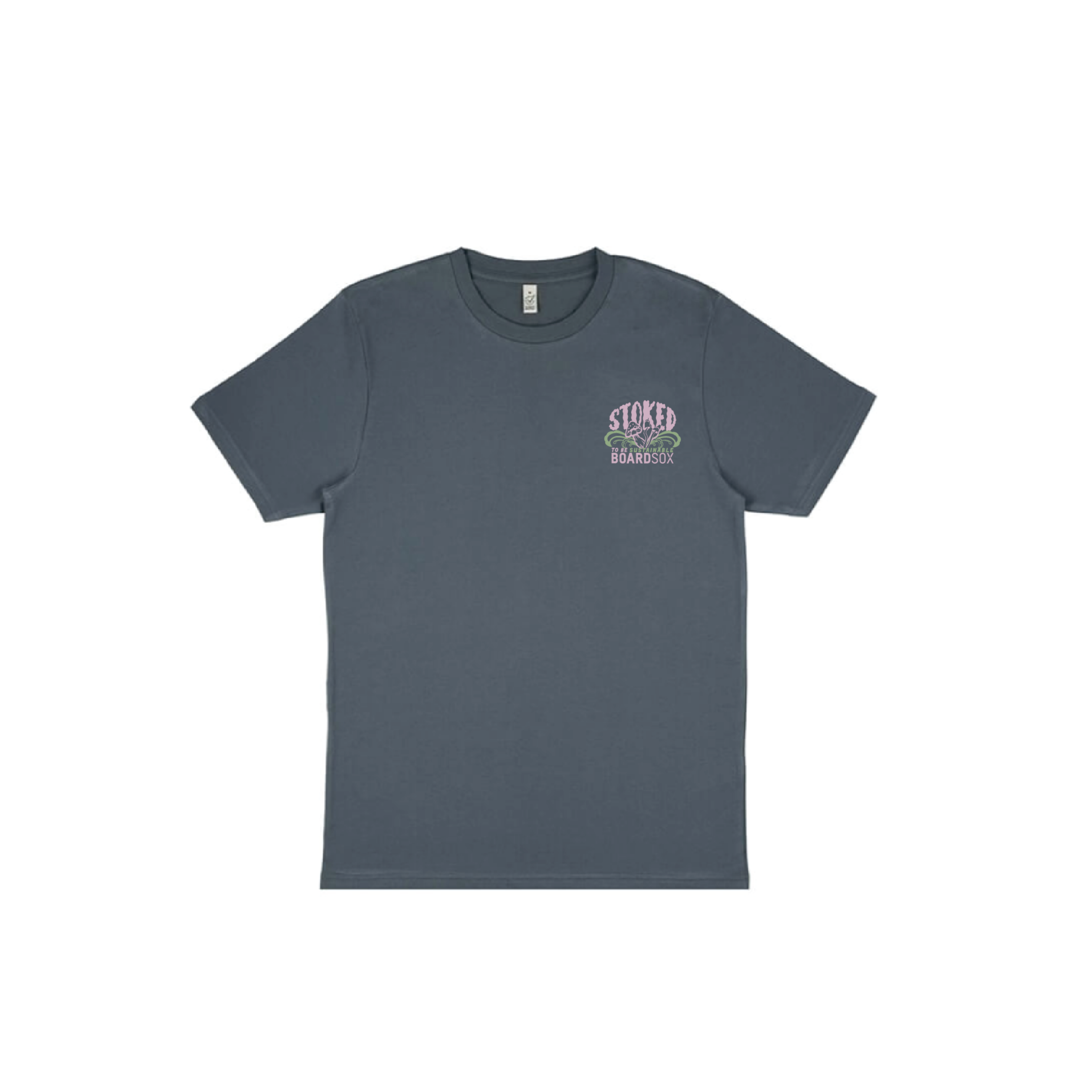 Stoked To be Sustainable T-Shirt - Charcoal