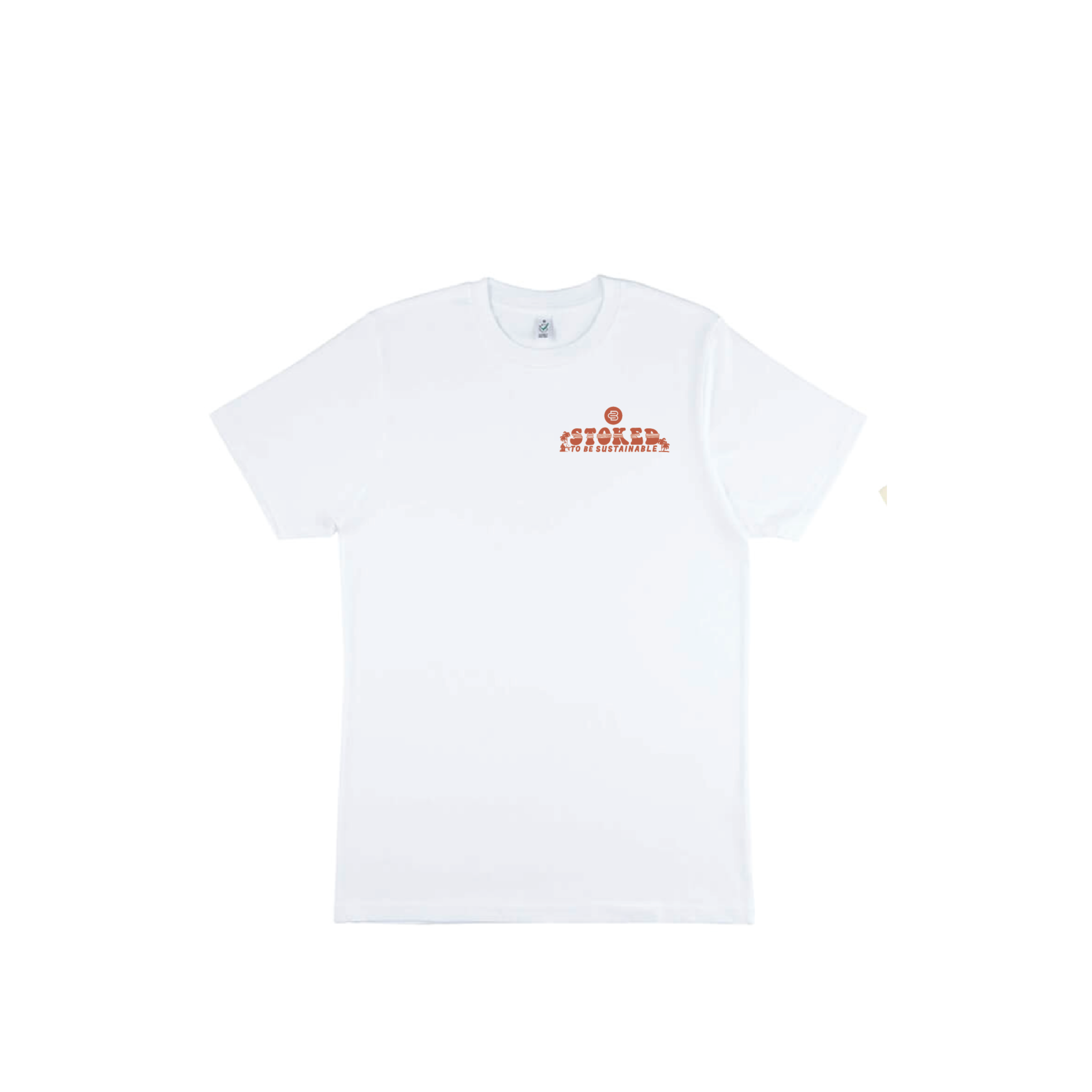 Stoked to Be Sustainable” T-Shirt | Retro Eco Surf Tee Australia