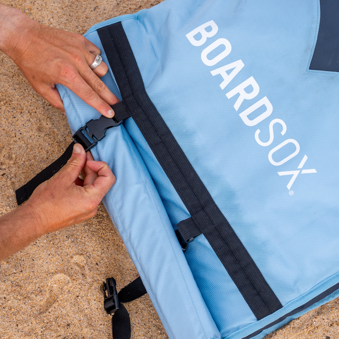 Long Surfboard Cover - Boardsox Zipperless Travel Surfboard Cover